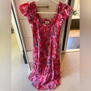 Tuckernuck Vibrant Pink Floral Maxi Dress